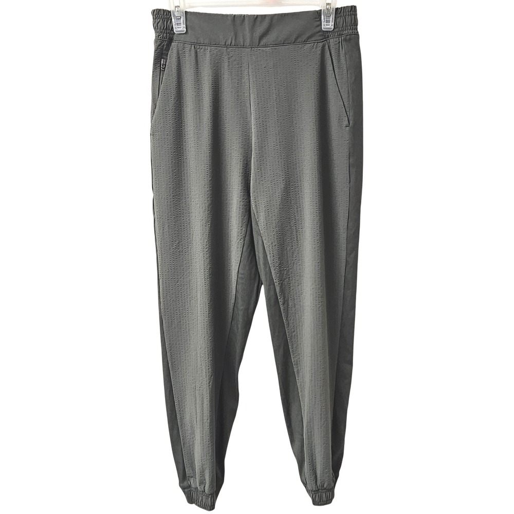 Athleta Brooklyn Textured Jogger Athleisure Pants Olive Green Womens 6